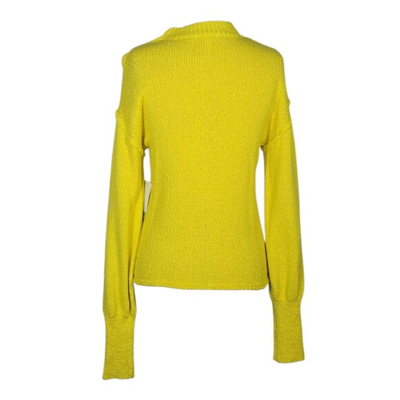 ABOUND Yellow Knit Sweater XS Women’s Long Sleeve Crewneck Fall Top NWT - Picture 7 of 11